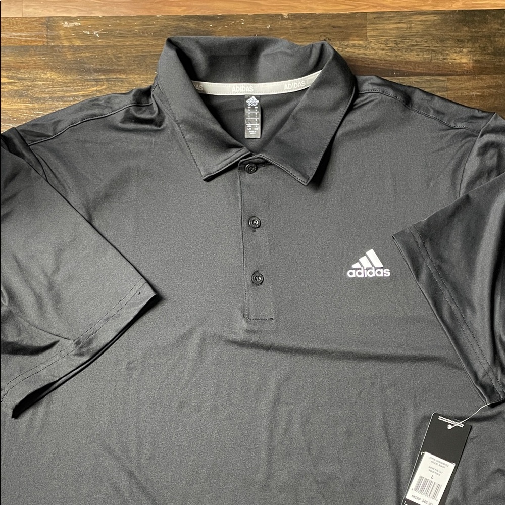 Adidas Men's Charcoal Polo Shirt
